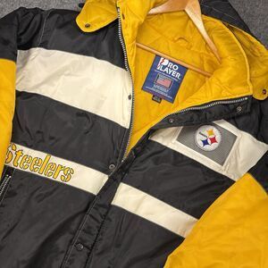 Pro Player Pittsburgh Steelers Jacket X-Large NFL Vintage 90s Y2K Puffer Coat